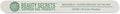 Beauty Secrets White Cushion Nail File Medium/Coarse 100/180 Grit