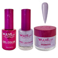 WAVEGEL Soak-Off Gel, Nail Lacquer & Acrylic/Dip Powder Matching Set - Princess Collection - #69 Periwinkle