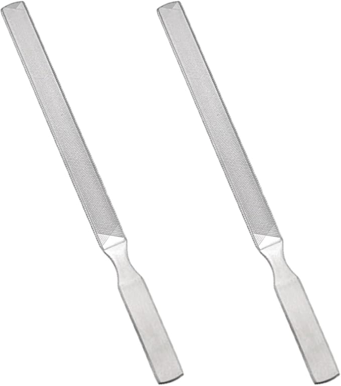 Diamond Dust Nail File - Stainless Steel Nail Dresser Nail Buffering Files - 9 Inch (7inch- 180-4)