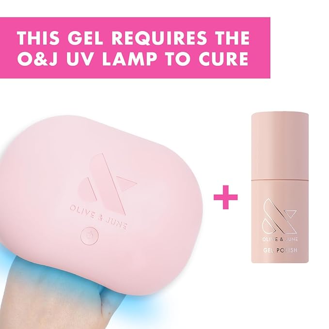 Olive & June Gel Polish | Valentine's Day | UV LED Nail Lamp Needed | Long Lasting | Up to 21 Days of Wear | Damage-Free Removal | Salon-Quality Manicure |The Queen Takes Her Tea with Milk Sheer Mauve
