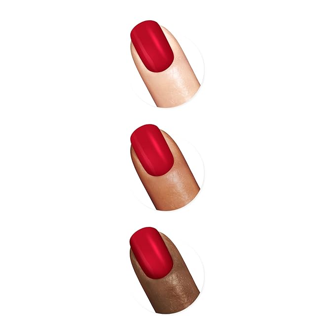 Sally Hansen Good. Kind. Pure. Nail Polish | Plant-Based, Vegan, 16-Free Formula | Opaque, Shiny | 305 Natural Red | Warm Red Nail Color