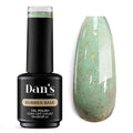 Dan's Nails Rubber Base Gel Polish Coat (Glint Green)