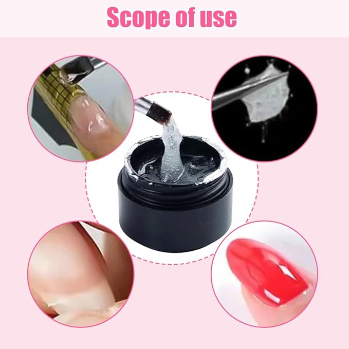 Nail Repair Protection Gel, New Nail Repair Kit for Split Natural Nails, Instant Cracked Nail Repair Gel, Broken Nails Repair Kit for Natural Nails, Easy Quick Fix for Home Use