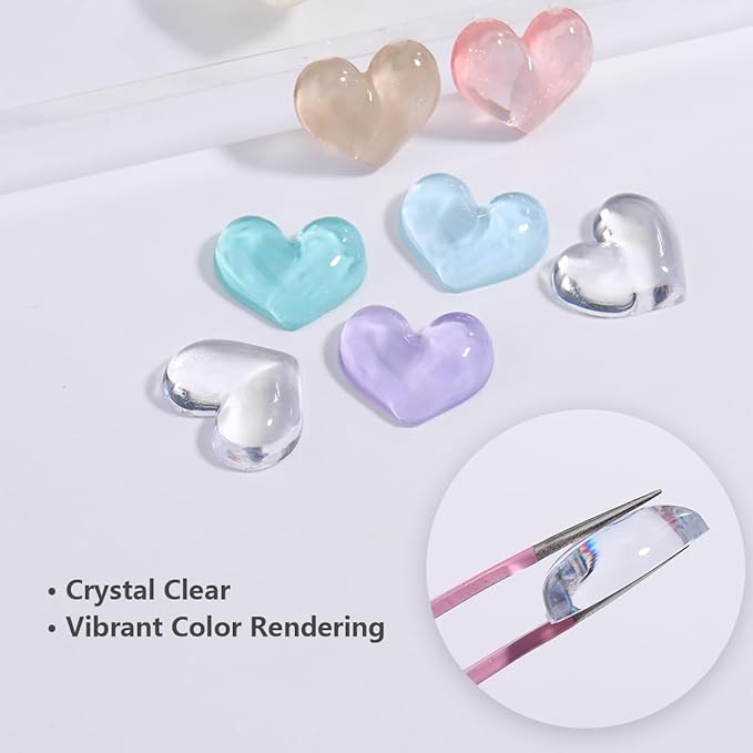 100PCS Nail Polish Swatch Dots, Heart Shape Color Swatch Sample Dots for Gel Polish Display, False Nail Display Tips Color Chart Cards for Manicure Practice Salon Showing Shelf DIY Design