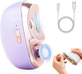 Electric Nail Clipper, 2026 Upgrade 2 in 1 Electric Polishing Automatic Nail Clippers for Seniors and Adults, Multifunctional Nail Trimmer with 2 Adjustable Speeds (Purple)
