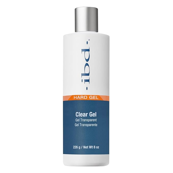 Ibd UV Hard Gel Builder Gel, for Nail Sculpting, Nail Extensions & Overlays, Salon & At-Home Use, Clear, 8 Oz