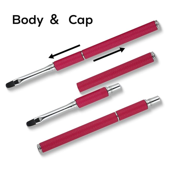 Nail Art Brushes Set Nail Art Design Pen Painting Tools with Nail Extension Gel Brush,Nail Polish Brush, Builder Nail Gel Brush, Nail Art Liner Brush for Salon Gift for Girls Women (Red)