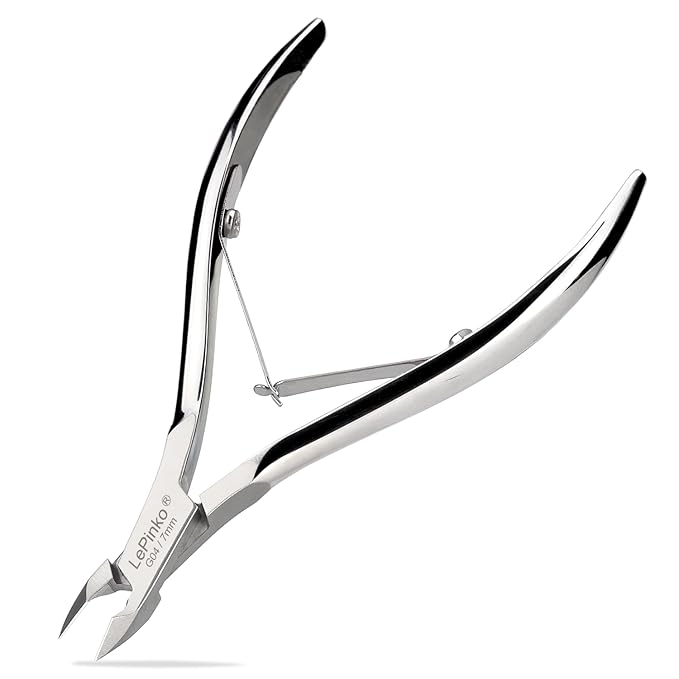 LePinko Professional Cuticle Trimmer kit, Super Sharp Dead Skin Clipper, Labor-saving Cuticula Remover for Fingernail Toenail, Manicure Pedicure Tool for Women Men, Home Salon Use, 7mm Jaw