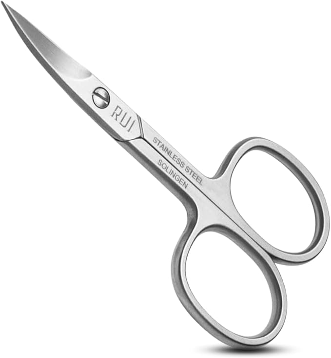 Rui Smiths Pro Precision Stainless Steel Pedicure Trimmer Cutter with Micro-Serrated, Anti-Skid Cutting Edges and Long Handles For Hard Nails | Made in Solingen, Germany (Nail Scissors)