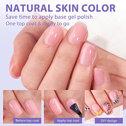 BTArtbox XCOATTIPS Natural Nail Tips - Extra Short Square Press On Nails Pink, Long Lasting Soft Gel Nails False Nail, Soak Off Acrylic Fake Nails Extensions for Nail Art DIY Women