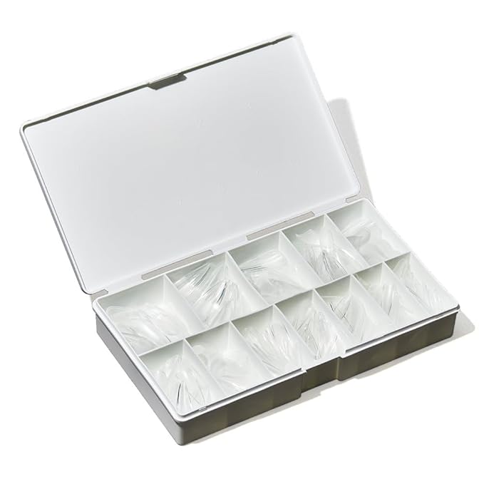 Ibd Clear Soft Gel Tips - Medium Stiletto, Full Coverage Nail Extensions, Press-On Nail Kit, 1-Pack
