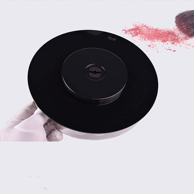 360-Degree Clear Acrylic Rotating Lipstick Holder Organizer,Spinning Rotatable Cosmetic Makeup Lip Gloss Nail Polish Storage Display,25 Round Openings