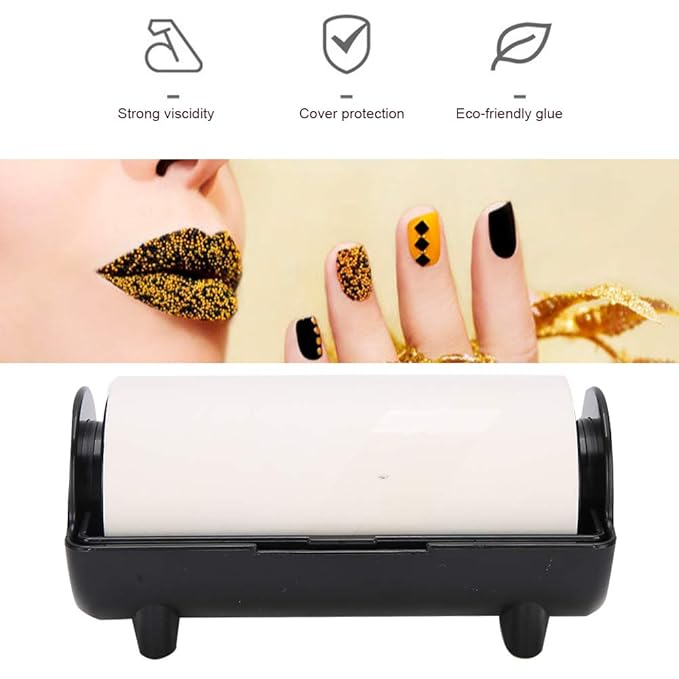 Nail Stamper Oil Absorbing Sheet Paper – Black DIY Manicure Tool for Clean Pattern Transfer, compatible with PUEEN/Rectangle/Jelly Nail Stamping Plates & Polish