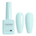 CANNI Mint Green Gel Nail Polish, 1Pcs Light Pastel Green Gel Polish Lime Mint Color Soak Off U V Nail Manicure Salon DIY at Home