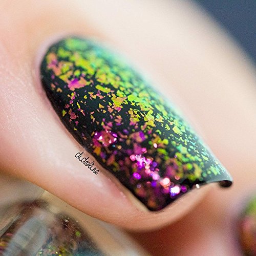 ILNP Electric Carnival - Red, Pink, Gold, Green Ultra Chrome Color Shifting Flakie Nail Polish