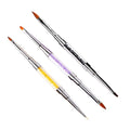 Nail Art Pen Set 3pcs Portable Nail Art Brush Long Handle Manicure Brush for Home Professional Use