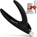 Nail Tip Clipper Edge Cutter Artificial Acrylic Fake False Trimmer Manicure Pedicure Stainless Steel Nail Trimmer Sharp Stainless Steel Blade Clip Tool Nail Beauty Design DIY Use Nail Art Black