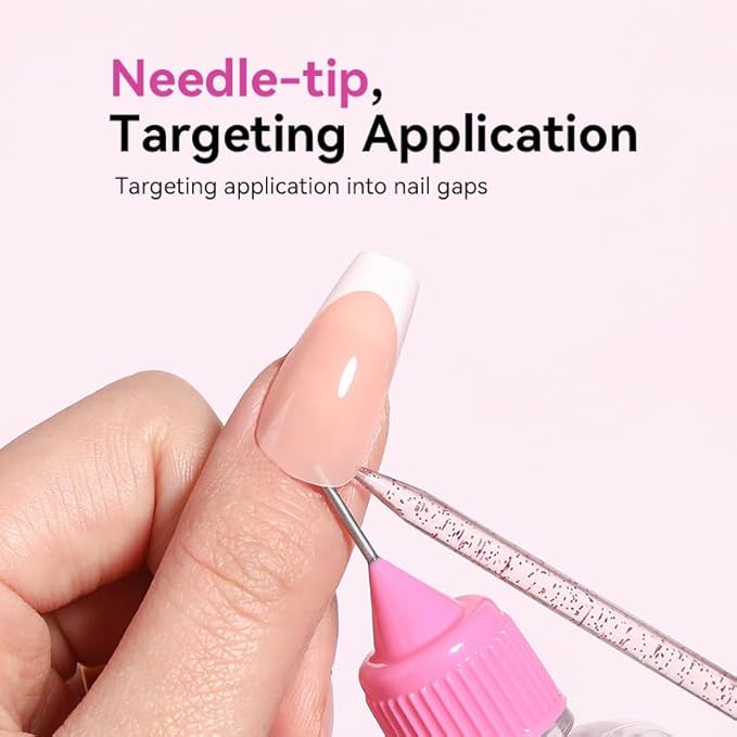 BORN PRETTY 30ML Pinpoint Nail Glue Remover for Press on,Gentle Remover for Nails Tips & Gel x Nails,Multi-Functional Fake Nail Remover Glue Off for DIY Home Salon,Quick Adhesive Debonder