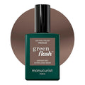 Manucurist Green Flash LED Freckles Brown Gel Nail Polish - Vegan, 12-Free, Plant-Based - Strengthens and Protects the Nail - Gel Polish - Made in France - 0.5 fl oz