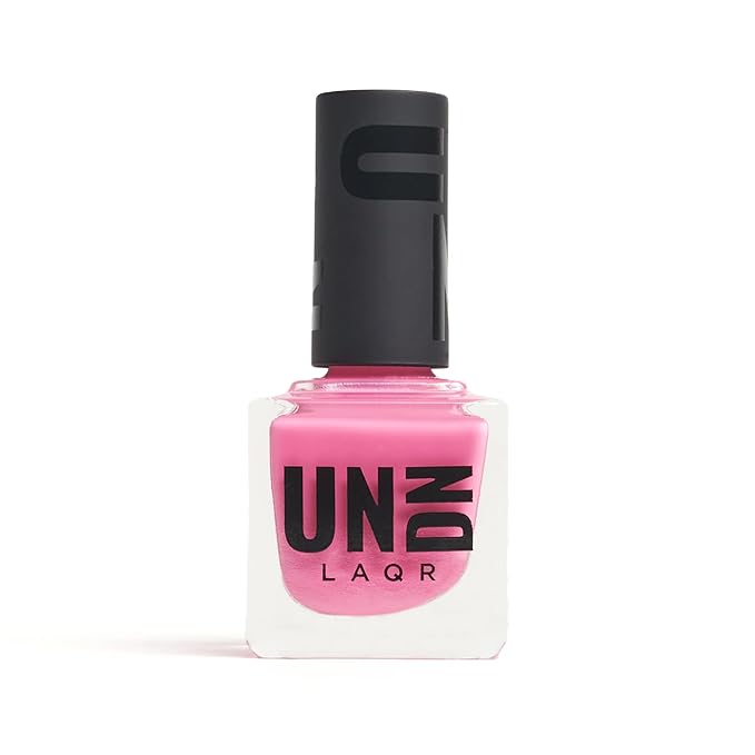 UN/DN Vegan Nail Polish - Party Favor - Pink Nail Polish - Fingernail Polish for Women and Men - Long Lasting, Cruelty Free - 0.5 oz