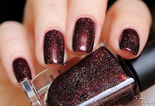 ILNP Overnight Bag - Espresso Brown Holographic Nail Polish