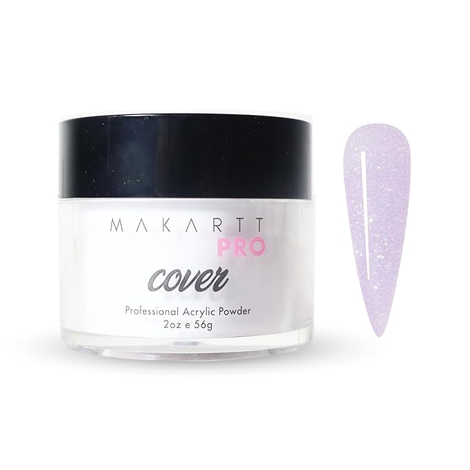 MakarttPro Acrylic Powder – Durable, Long-Lasting, Easy-Apply Formula for Nail Extensions, Overlays, Sculpting & Nail Art – 56g/2oz – Moonlit Sheen, Perfect for Pros and At-Home Use