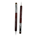2-Piece Sable Brush Set: Professional Acrylic French Manicure Clean-up Brush and Bend Nail Dotting Pen | Essential Tools for Precision Nail Art and Clean Cuticles (14)