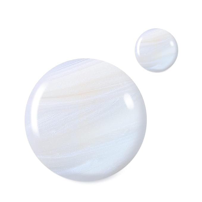 Beetles Pearl Gel Nail Polish, 1 Pcs 15ml Pearl White Glitter Blue Gel Polish Soak Off Shimmer Nail Art Crystal Snowflakes Manicure Salon Diy Home Uv Nail Art Designm