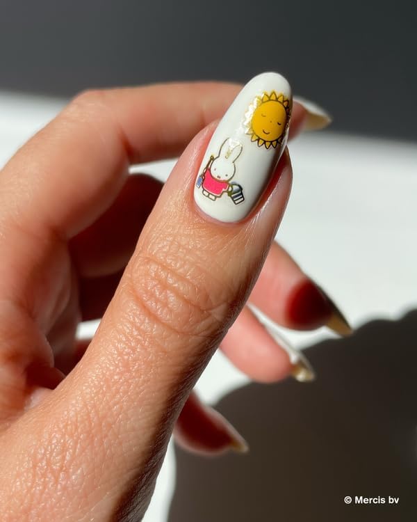 Deco Beauty Miffy at The Seaside -Super Thin & Easy-to-Apply Nail Art with The Cutest Designs-Durable & Long-Lasting Nail Art Stickers & Decals for Women & DIY at-Home Manicures & Salon-Quality Nails