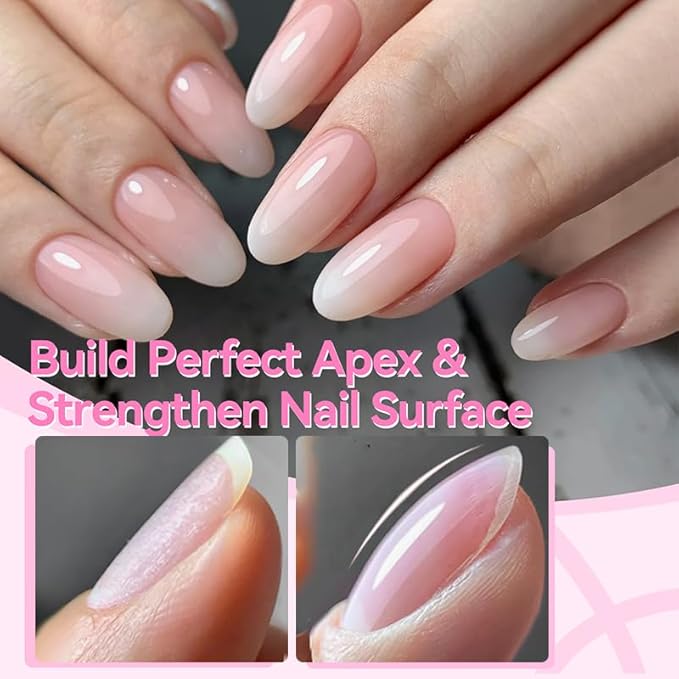 Born Pretty Nail Glue for Press on Nails, Blooming & Rhinestone - Quick Dry Nail Adhesive for Tips, 6 in 1 Gel Nails Glue Nail Art Design and DIY Extensions for Home Salon
