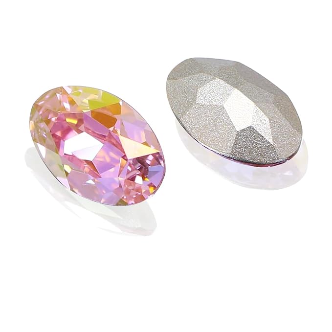DONGZHOU 48pcs Large Rhinestone, 3D Nail Art Crystals, K9 Glass Stones, Sparkle Nail Beads, Rhinestones for Manicure Decoration DIY Crafts