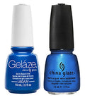 China Glaze Gelaze Tips and Toes Nail Polish, Splish Splash, 2 Count