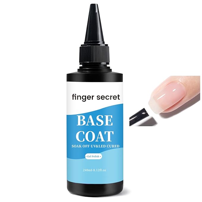 Base Coat, 240ml/8fl.oz, Gel Polish Nail Polish for Nail Art Manicure DIY
