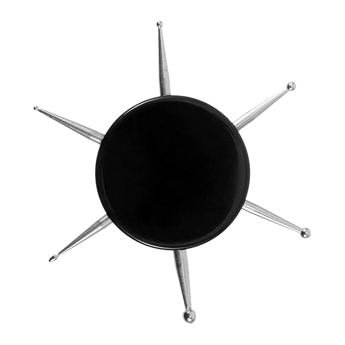 Beaupretty Nail Art Tools 2pcs Nail Art Drill Pen Diamond Stainless Steel Ooze Black Nail Tools