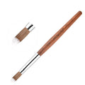 KADS Nail Acrylic Brush Kolinsky Nail Extension Brush Oval Crimped Shaped Sturdy Wooden Handle Acrylic Powder Nail Art Brush Professional Manicure Pedicure (16#)