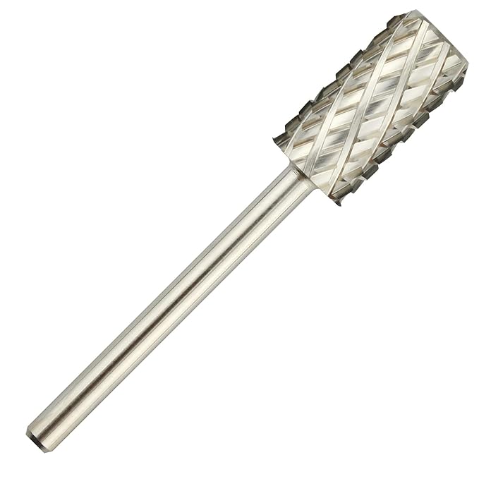 C & I Large Barrel Nail Drill Bit, Chamfer Edition, Professional E-File for Nail File Machine, Designed to Remove Nail Gels, Acrylics, and other nail color covers 3/32” (Ultra Coarse - 4XC)