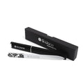 Premium Glass Nail File with Case Professional Crystal Fingernail Files Perfect Manicure Set for Women Men Kids Nail Care Gift Set(Rose Black)
