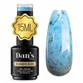 Dan's Nails Rubber Base Gel Polish Coat (Blue Blink)