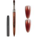 Wood Flat Nail Clean Up Brush, Cleaning Polish Mistake On The Cuticles, Nails Art Flat Brushes for Builder Gel | French Tips | Salon & Home Use | Nail Artists & DIY Enthusiasts