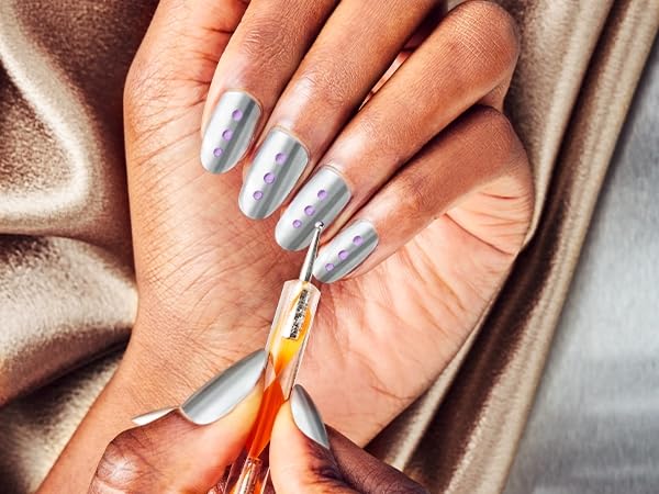 Sally Hansen Nail Salon Pro Brush Kit | Nail Art Brush Set with Precision Detailing Tools | Create Lines, Stripes & Designs | Easy-to-Use Nail Art Brushes