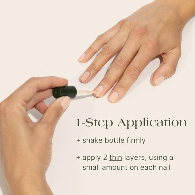 Botanist Nail Rescue Kit | Nail Strengthening Polish + Growth Serum | Grow and Strengthen Nails Damaged from Acrylics, Dip, and Gel Manicures | Non-Toxic, 84% Plant Based, 21-Free & Vegan (Nude)