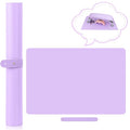 (MAT ONLY) Nail Art Table Mat, Nail Arm Rest Pad for Acrylic Nails, Soft Microfiber PU Leather Nail Mat for Table, Foldable Nail Hand Rest Pillow Manicure Pad, Acrylic Nail Desk Mat for Nail Cushion