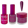 WAVEGEL Soak-Off Gel, Nail Lacquer & Acrylic/Dip Powder Matching Set - Princess Collection - #42 Wenge