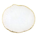 AKOAK 1 Pack Natural Resin Agate Phnom Penh Nail Glue Palette Crystal Edge Shooting Props Toning Works Display Board Tool (White)