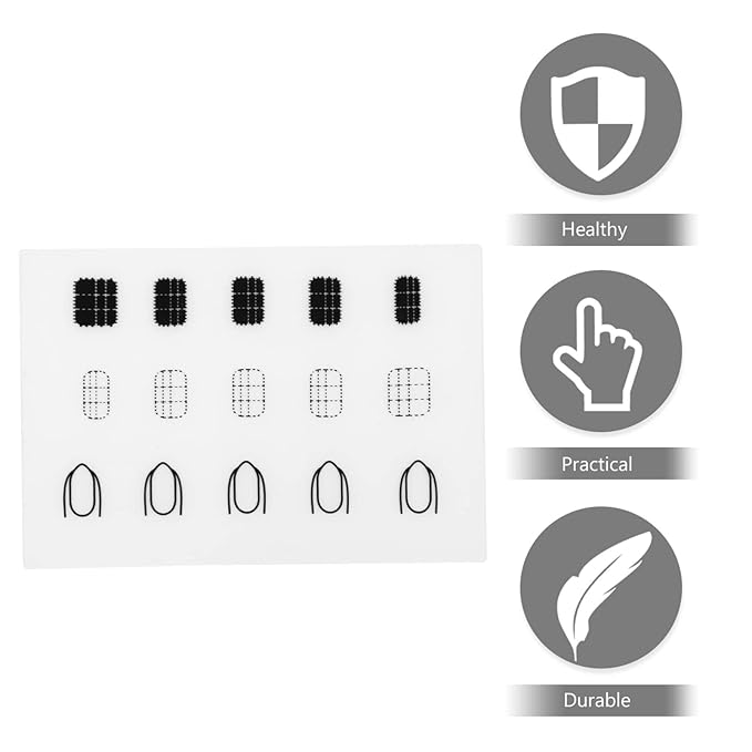 2pcs Nail Coloring Pad Diy Nail Mats Silicone Manicure Mat Manicure Coloring Pad Nail Art Mat Manicure Coloring Mat Salon Supplies Manicure Mats Nail Art Practice Mat Manicure Tool