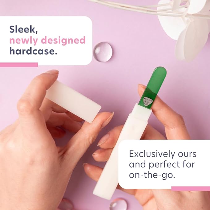 Bona Fide Beauty - Premium Czech Glass Nail File - Gentle, Durable & Professional Manicure Tool