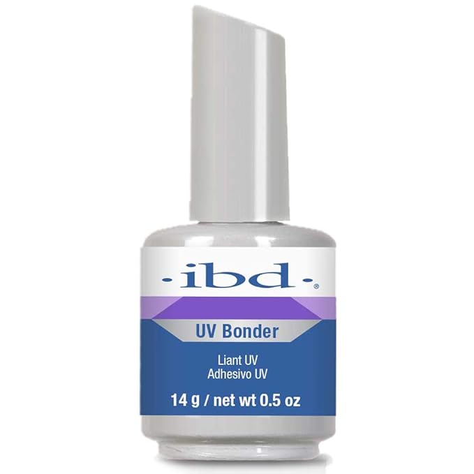 IBD Non-Acidic Nail Primer, UV Bonder for Excellent Adhesion, Great for Nail Gels and Acrylic Nails 0.5 oz