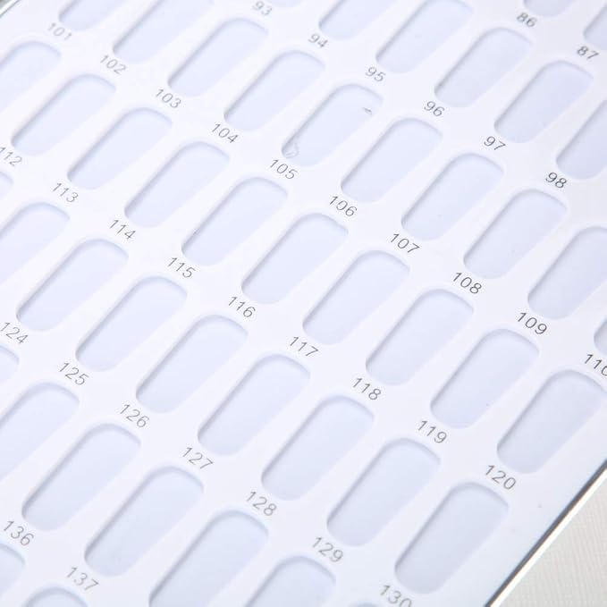 Nail Gel Color Card, High Capacity 160 Slots Nail Polish Display Chart Book, Reusable Nail Art Showing Shelf for Manicurists or DIY Enthusiasts