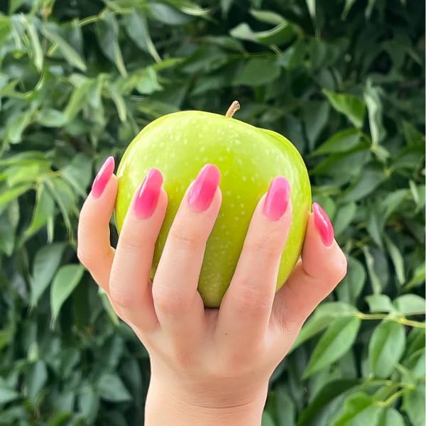Semi Cured Gel Polish Strips | 24pc UV LED Required Wraps | Gift Peel and Stick Nails | Coquette DIY Home Manicure | Press On Alternative (Grape Soda)