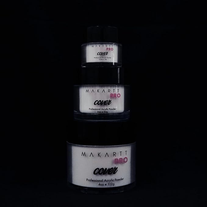 MakarttPro Acrylic Powder - 112g/4oz Nail Cover for Extension, Perfect for Professional Private Nail Technicians - Color: Creamy Almond